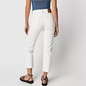 Levi's Women's Wedgie Straight White Jeans